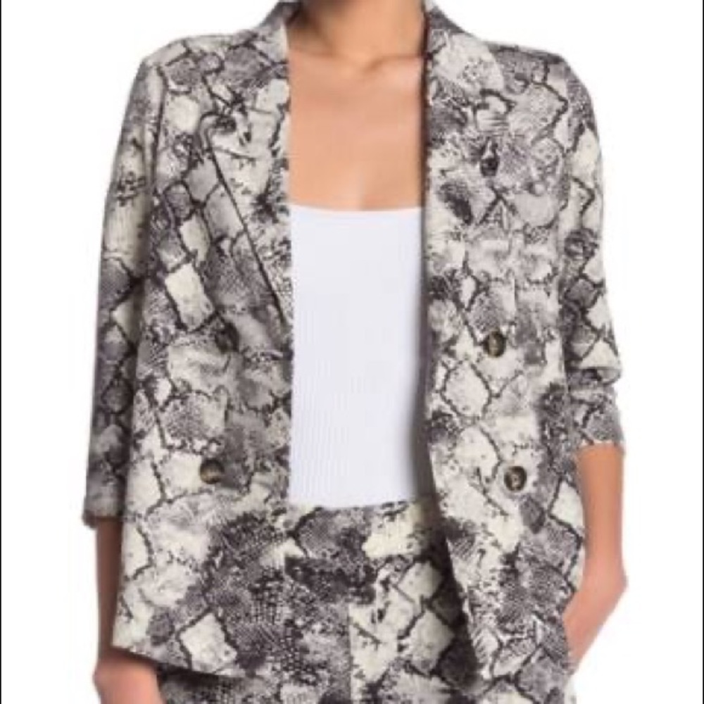 Snake Print Blazer
